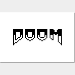 Doom - Pixel Logo II Posters and Art